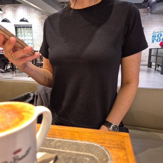 [SYAB] Regular Fit Cotton Spandex T-Shirt