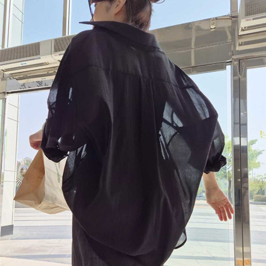 [SYAB] Overfit Sheer Shirt